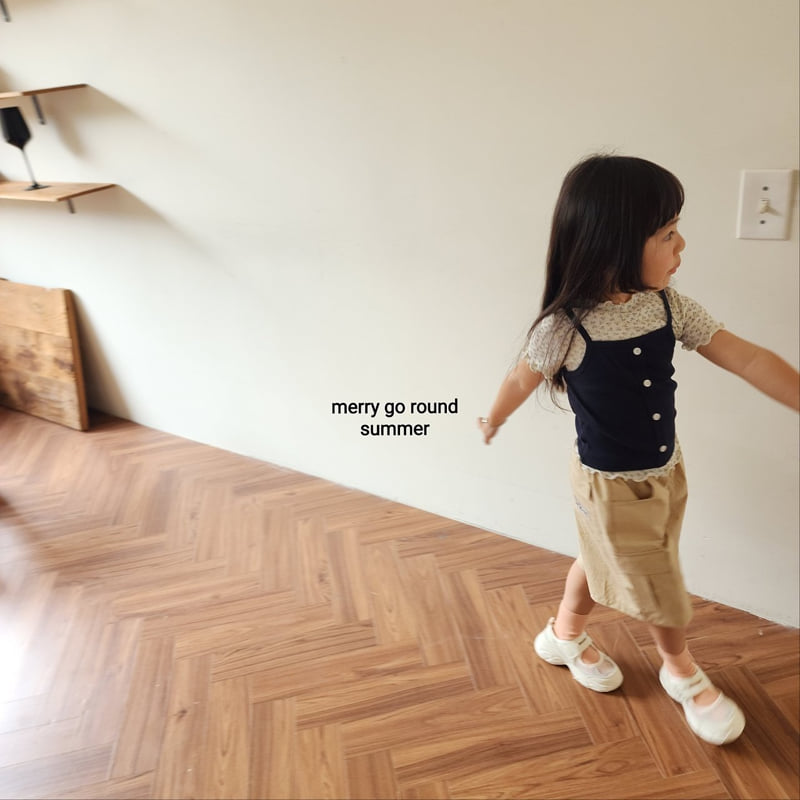 Merry Go Round - Korean Children Fashion - #littlefashionista - Bermuda Cargo Pants - 3