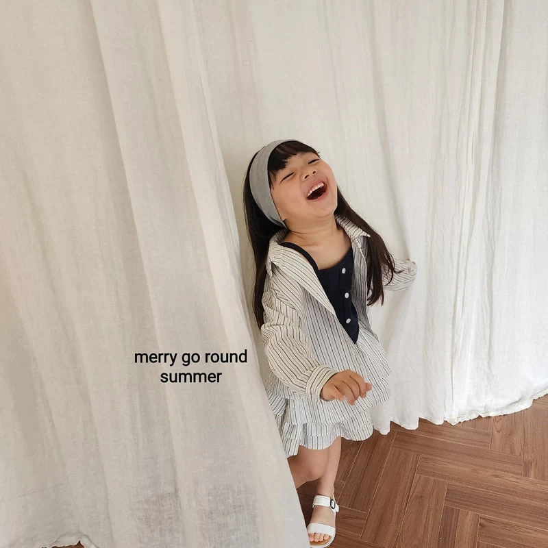 Merry Go Round - Korean Children Fashion - #littlefashionista - Stripe Shirt