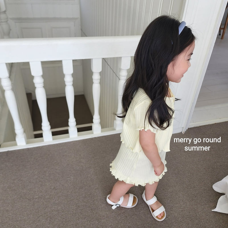 Merry Go Round - Korean Children Fashion - #littlefashionista - Ribbed One-piece Set - 9