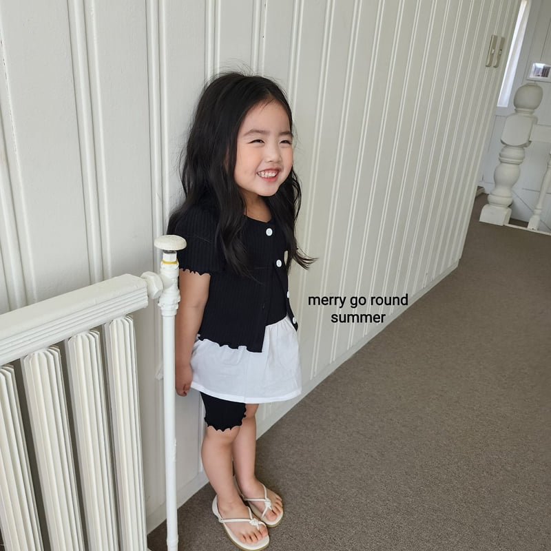 Merry Go Round - Korean Children Fashion - #littlefashionista - Short Sleeve Cardigan Set (set of 3) - 5