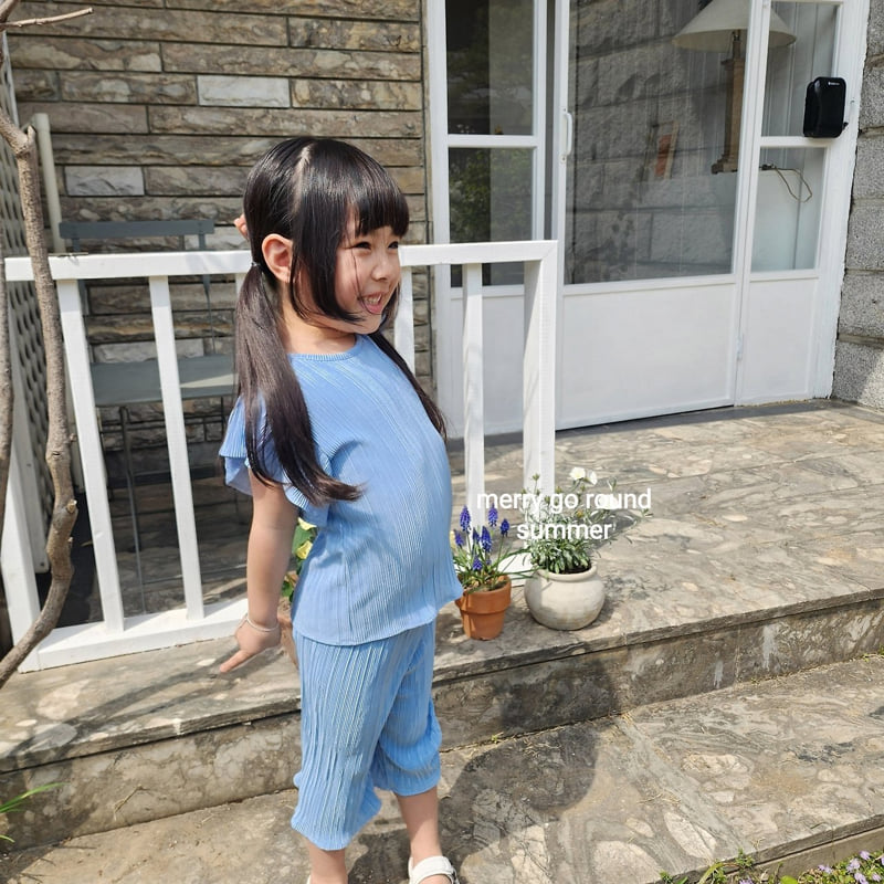 Merry Go Round - Korean Children Fashion - #littlefashionista - Frill Pleated Set - 9
