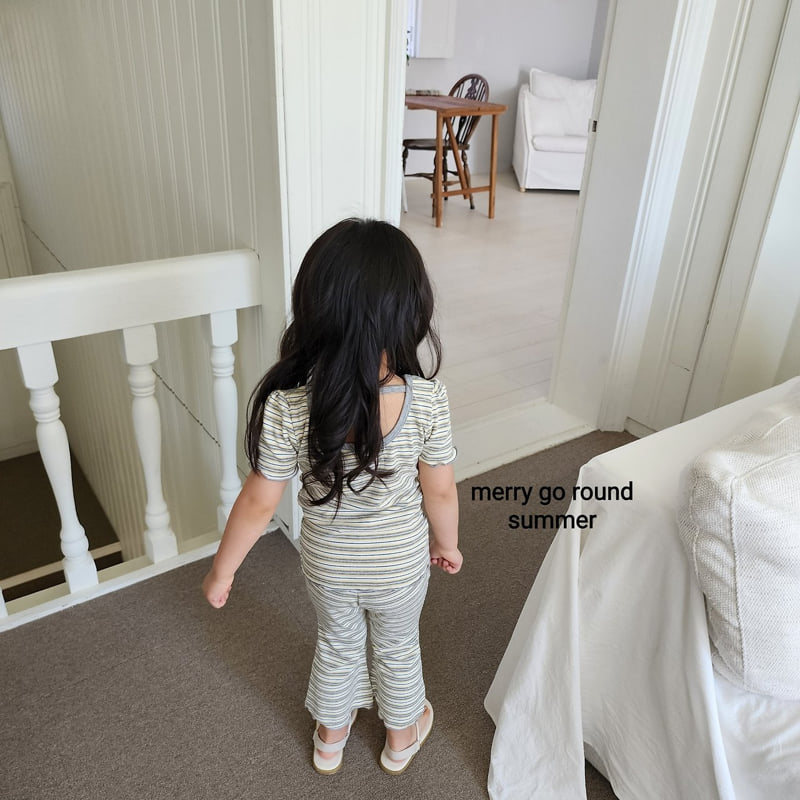 Merry Go Round - Korean Children Fashion - #magicofchildhood - Soft Stripe Set - 11