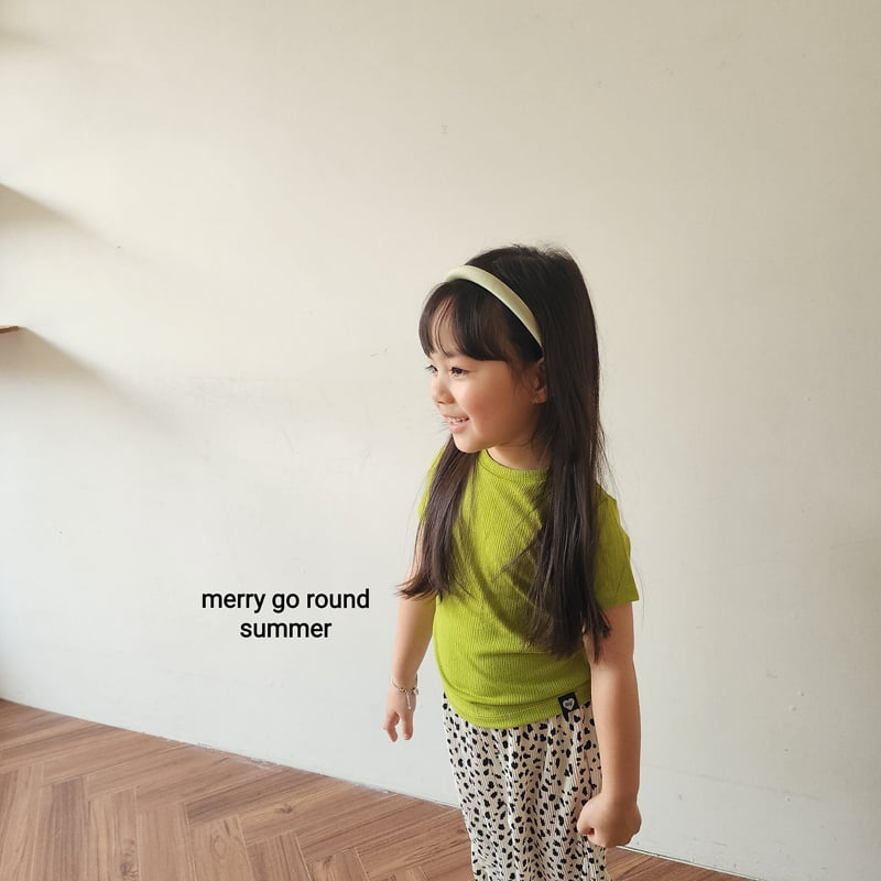 Merry Go Round - Korean Children Fashion - #magicofchildhood - Soft Short Sleeve Tee - 5