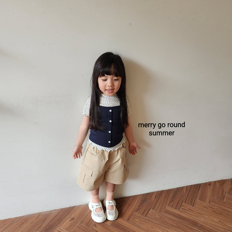 Merry Go Round - Korean Children Fashion - #littlefashionista - Bermuda Cargo Pants - 4