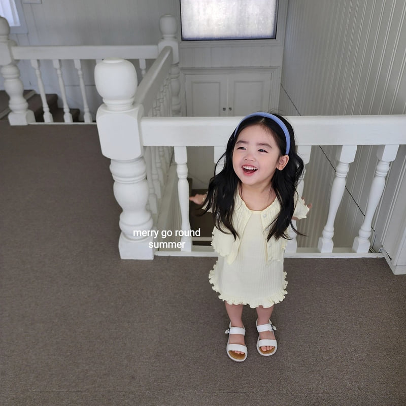 Merry Go Round - Korean Children Fashion - #magicofchildhood - Ribbed One-piece Set - 10