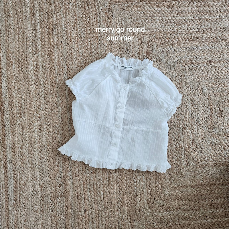 Merry Go Round - Korean Children Fashion - #magicofchildhood - Heidi Lace Blouse