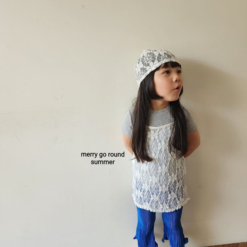 Merry Go Round - Korean Children Fashion - #minifashionista - Lace Long Sleeveless - 10