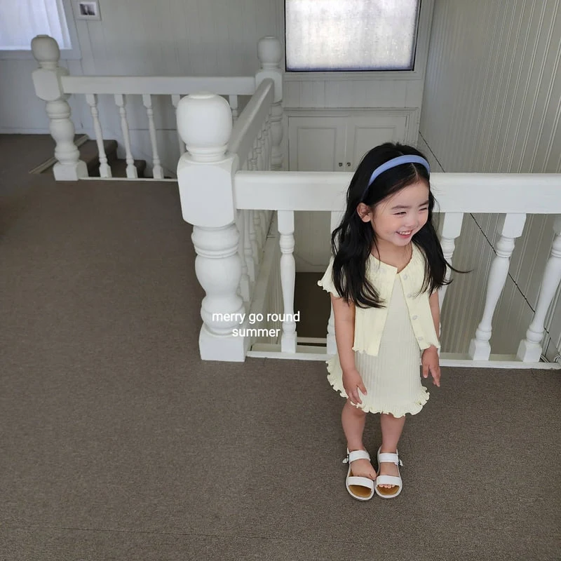 Merry Go Round - Korean Children Fashion - #minifashionista - Ribbed One-piece Set - 11