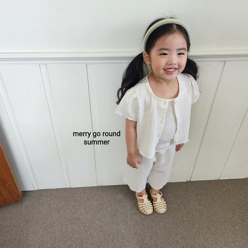 Merry Go Round - Korean Children Fashion - #minifashionista - Cardigan Set (set of 3) - 8