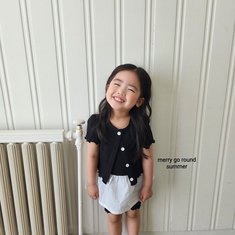 Merry Go Round - Korean Children Fashion - #minifashionista - Short Sleeve Cardigan Set (set of 3) - 7