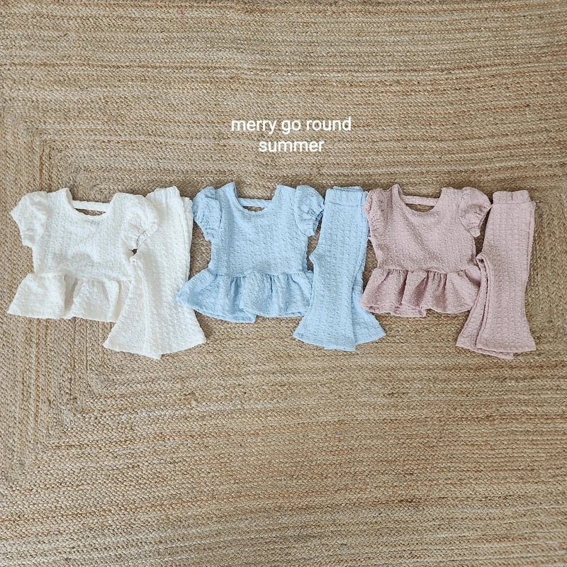 Merry Go Round - Korean Children Fashion - #minifashionista - Pleated Bootcut Set - 2