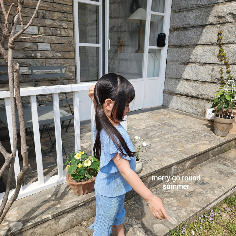 Merry Go Round - Korean Children Fashion - #minifashionista - Frill Pleated Set - 11