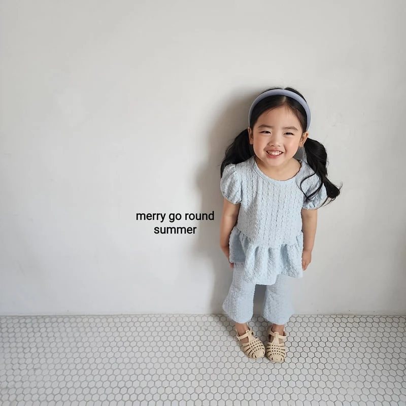 Merry Go Round - Korean Children Fashion - #prettylittlegirls - Pleated Bootcut Set - 3