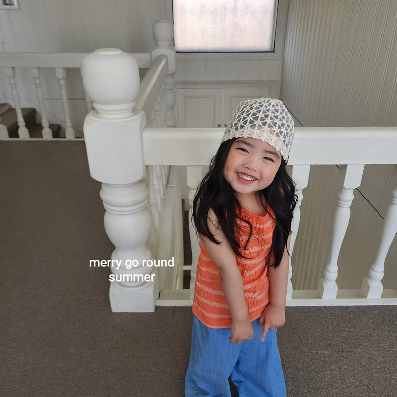 Merry Go Round - Korean Children Fashion - #stylishchildhood - Stripe Long Sleeveless - 3