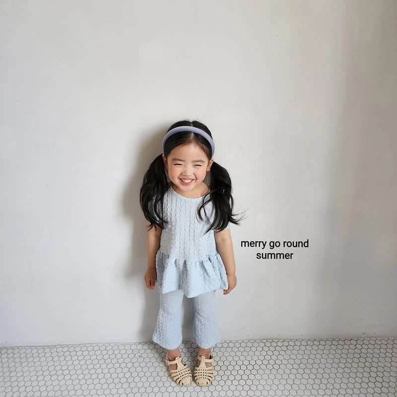 Merry Go Round - Korean Children Fashion - #stylishchildhood - Pleated Bootcut Set - 6