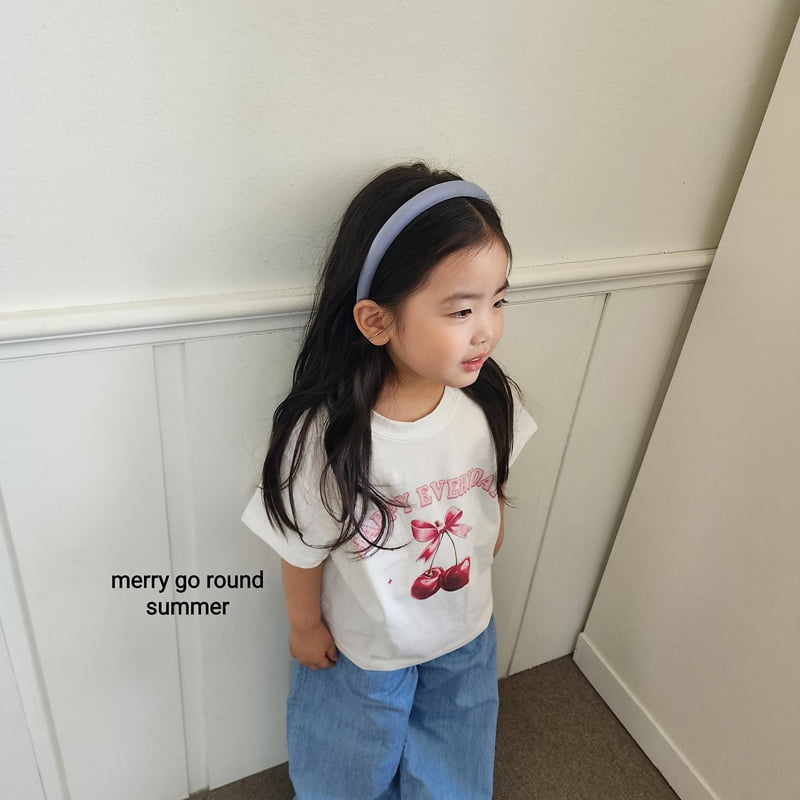 Merry Go Round - Korean Children Fashion - #toddlerclothing - Summer Print Tee - 4