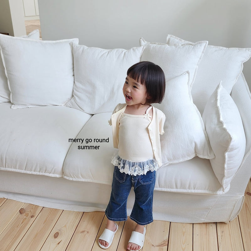 Merry Go Round - Korean Children Fashion - #stylishchildhood - Pocket Bootcut Pants - 2