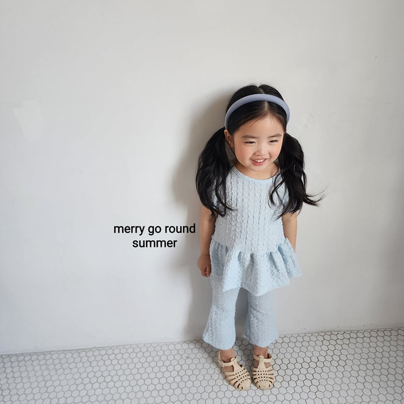 Merry Go Round - Korean Children Fashion - #prettylittlegirls - Pleated Bootcut Set - 4