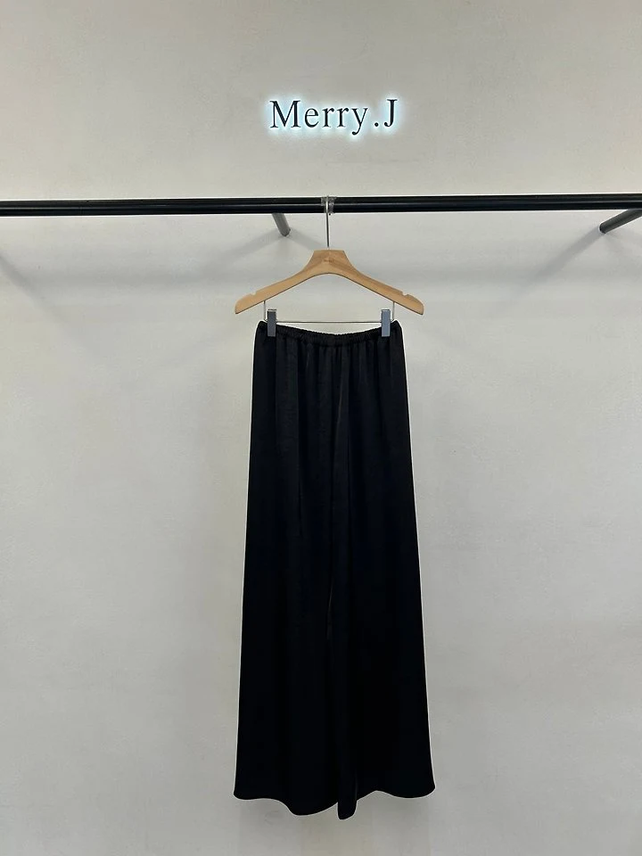 Merry J - Korean Women Fashion - #momslook - Crack Satin Pants - 5