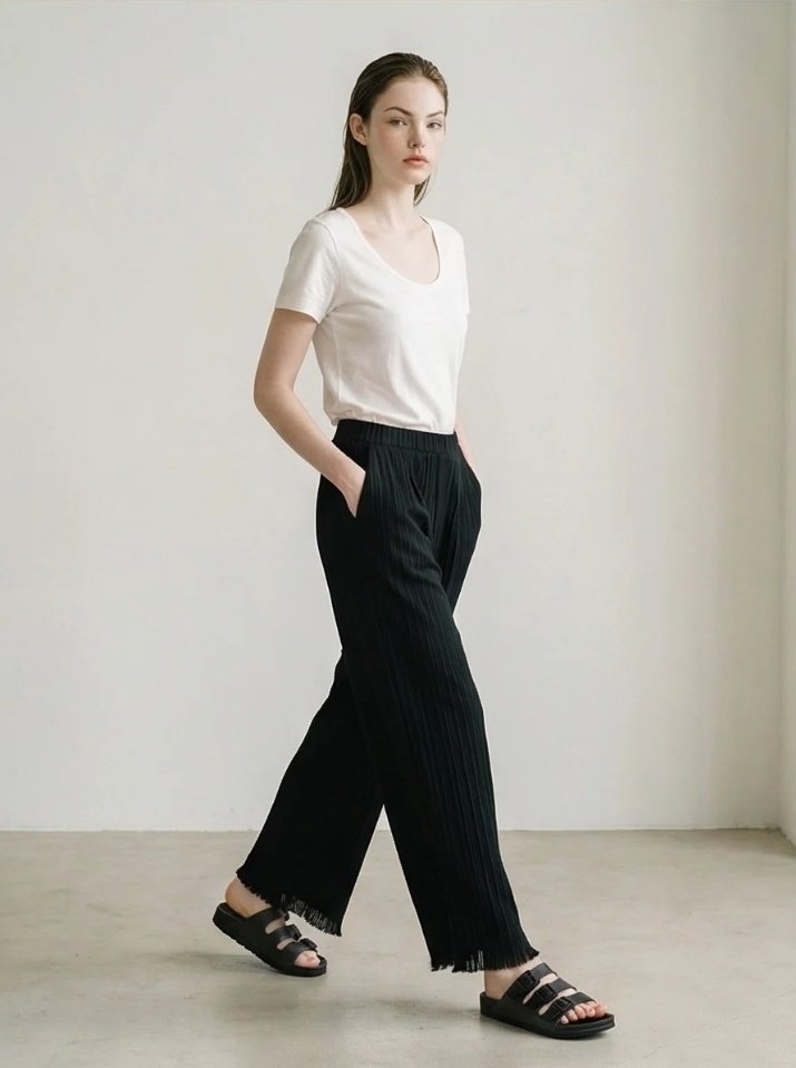 Merry J - Korean Women Fashion - #momslook - Terrace Fringe Pants - 6