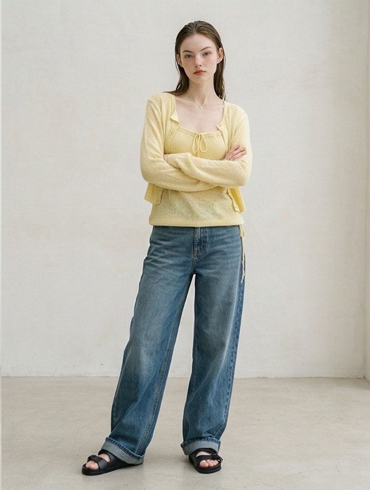 Merry J - Korean Women Fashion - #momslook - Luna String Knit - 3