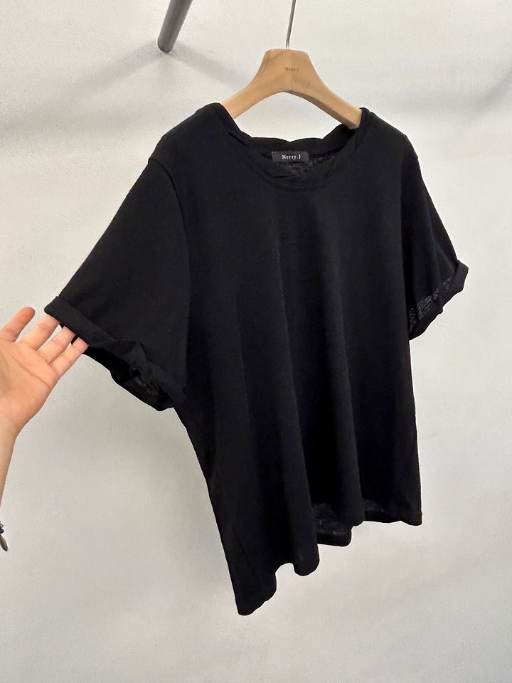 Merry J - Korean Women Fashion - #momslook - Soft Slub Tee - 12