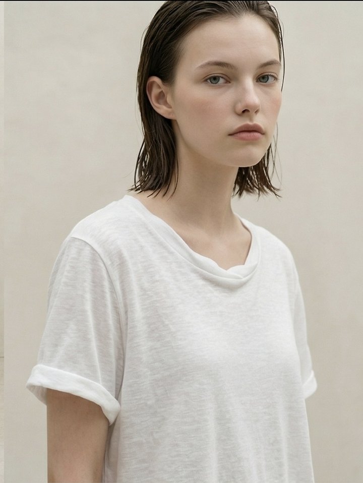 Merry J - Korean Women Fashion - #momslook - Soft Slub Tee - 5