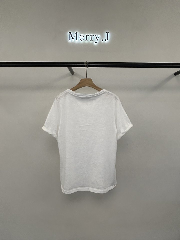 Merry J - Korean Women Fashion - #momslook - Soft Slub Tee - 9