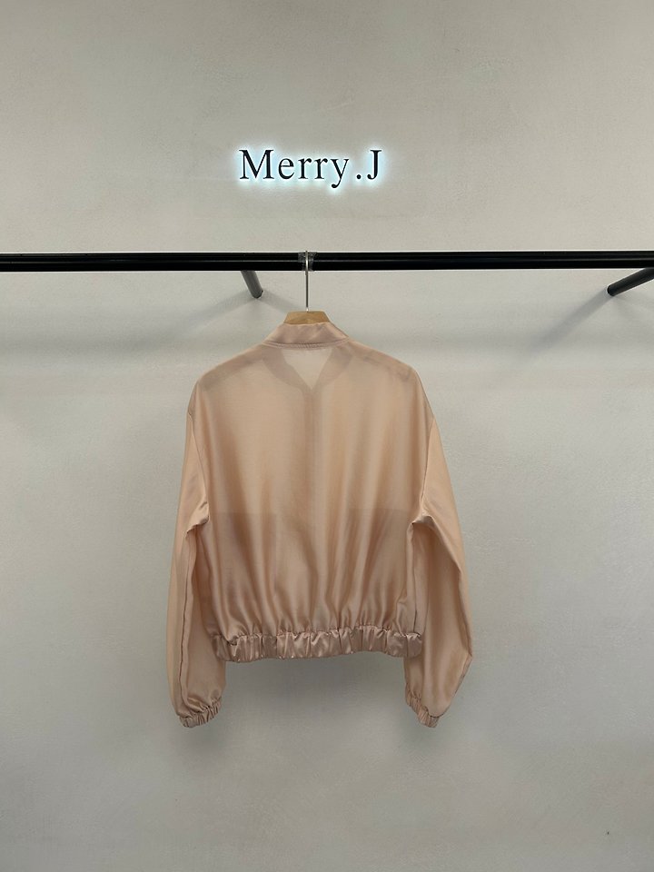 Merry J - Korean Women Fashion - #momslook - Cuchi Organza Blouson - 9