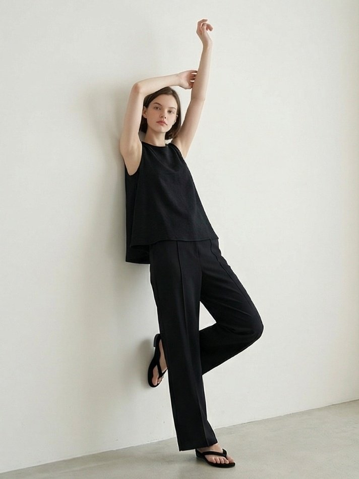 Merry J - Korean Women Fashion - #momslook - Summer Tweed Flare Blouse