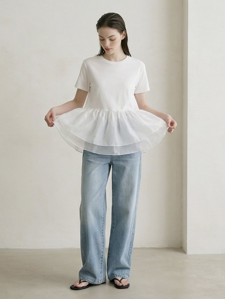 Merry J - Korean Women Fashion - #momslook - Silky Organza Blouse - 2