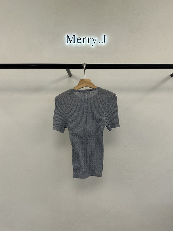 Merry J - Korean Women Fashion - #momslook - Slim Fit Button Knit - 6