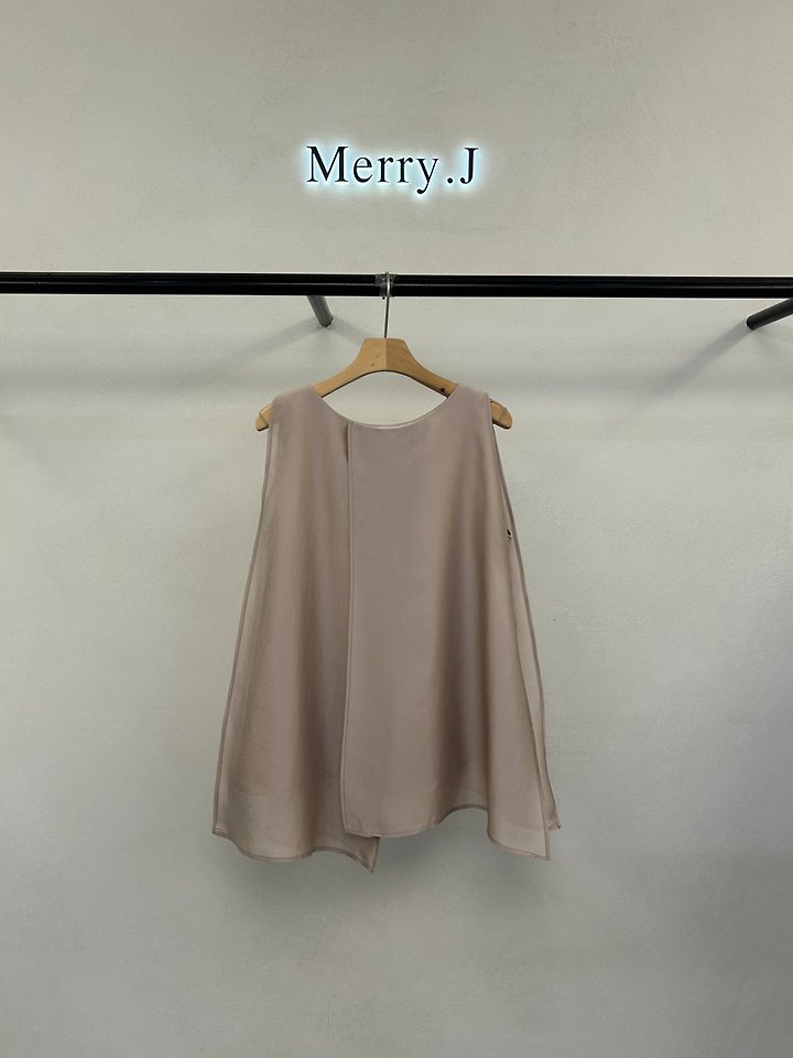 Merry J - Korean Women Fashion - #momslook - Organza Layered Slit Blouse - 6
