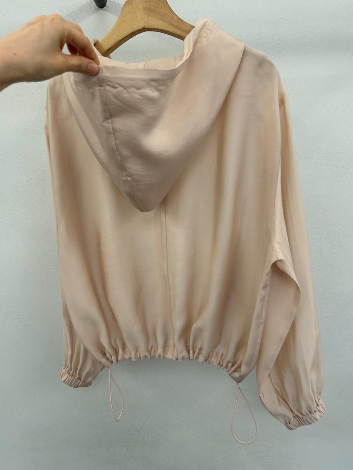 Merry J - Korean Women Fashion - #pursuepretty - Organza Hooded Jumper - 8