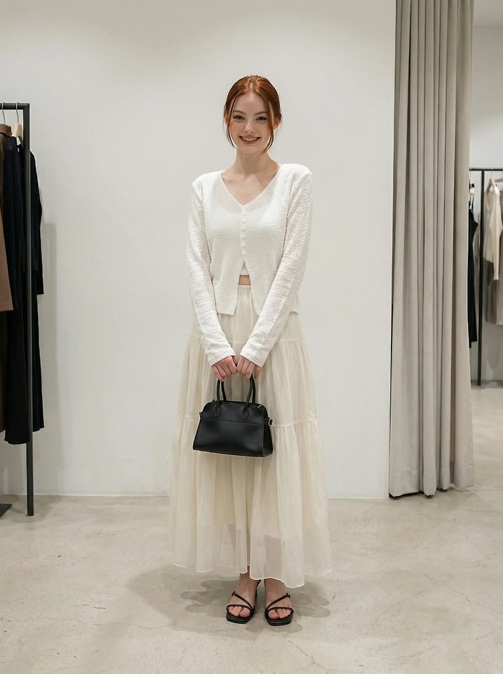 Merry J - Korean Women Fashion - #restrostyle - Soft V-Neck Cardigan - 3