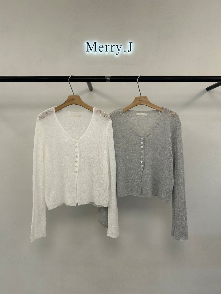 Merry J - Korean Women Fashion - #restrostyle - Soft V-Neck Cardigan - 4