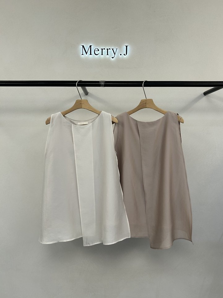 Merry J - Korean Women Fashion - #shopsmall - Organza Layered Slit Blouse - 3