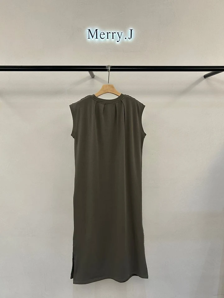 Merry J - Korean Women Fashion - #thatsdarling - Tuck Pleat One-piece - 7