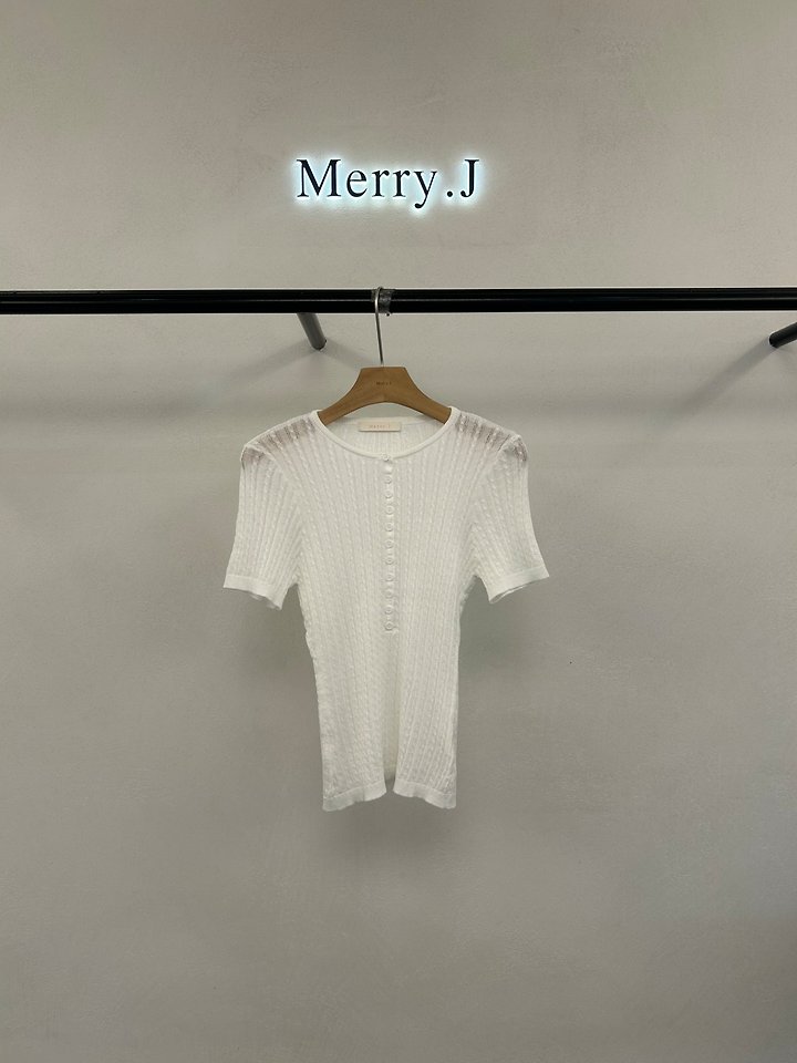 Merry J - Korean Women Fashion - #shopsmall - Slim Fit Button Knit - 4