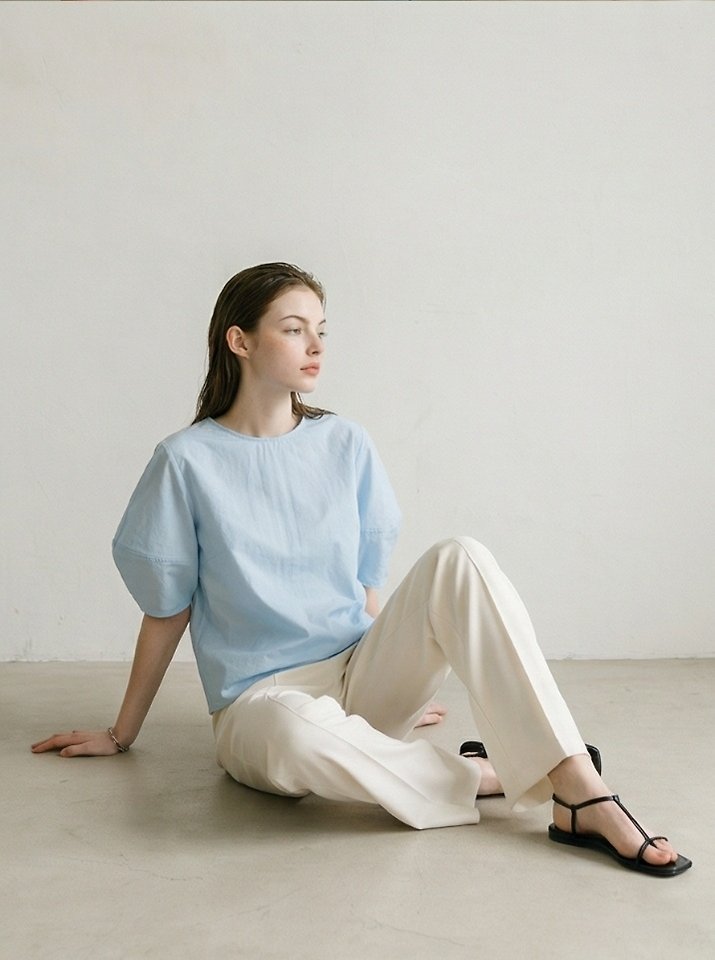 Merry J - Korean Women Fashion - #thatsdarling - Balloon Ribbon Blouse - 3