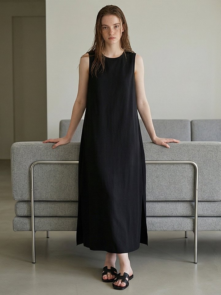 Merry J - Korean Women Fashion - #vintageinspired - Noir Long One-piece - 3