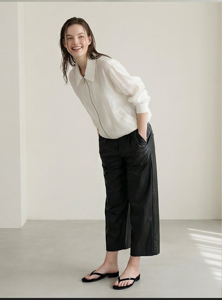 Merry J - Korean Women Fashion - #womensfashion - Organza Zip Blouson - 4