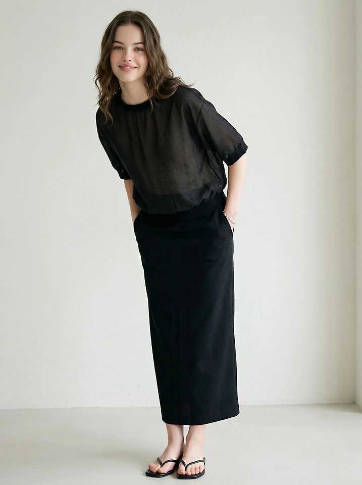 Merry J - Korean Women Fashion - #vintageinspired - Luber Organza Blouse - 3