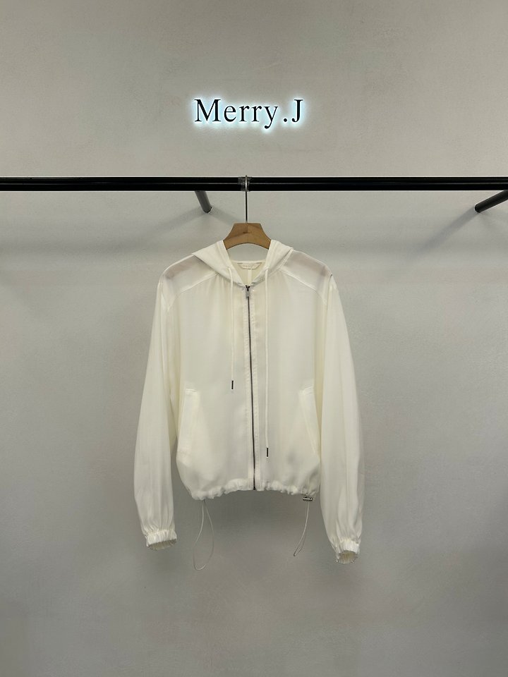 Merry J - Korean Women Fashion - #vintagekidsstyle - Organza Hooded Jumper - 7