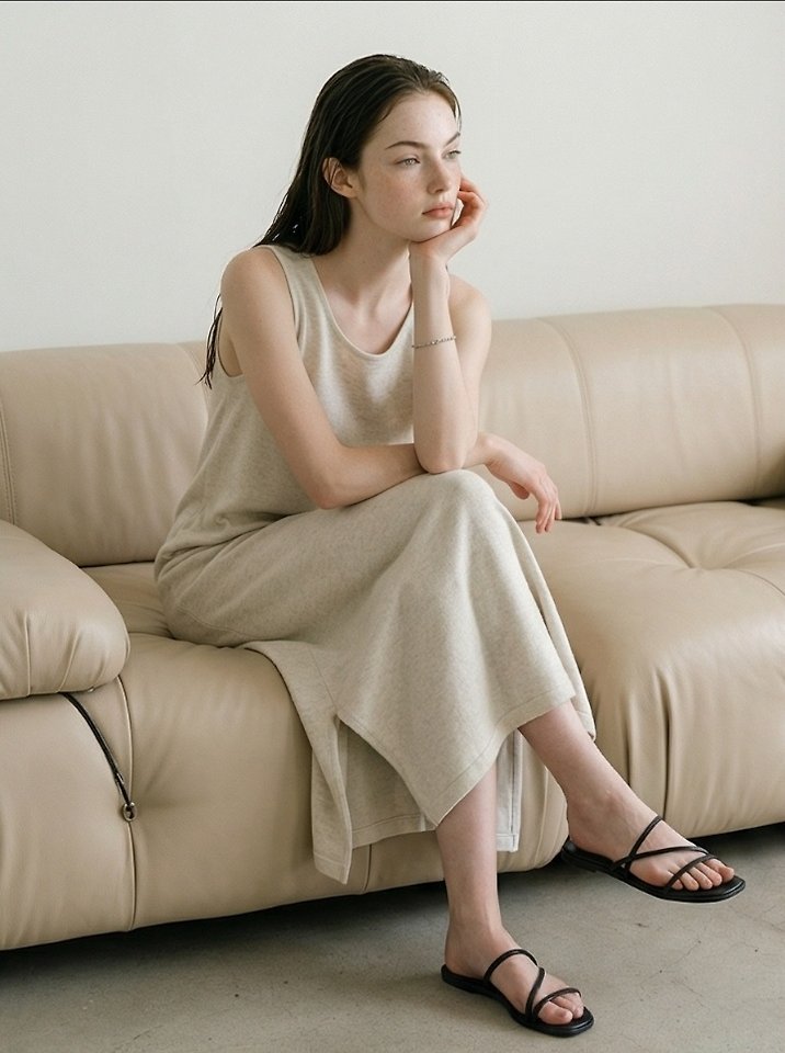 Merry J - Korean Women Fashion - #vintageinspired - Noir Long One-piece - 4
