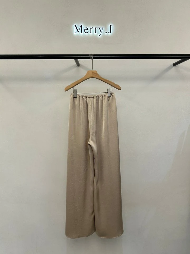 Merry J - Korean Women Fashion - #womensfashion - Crack Satin Pants - 6