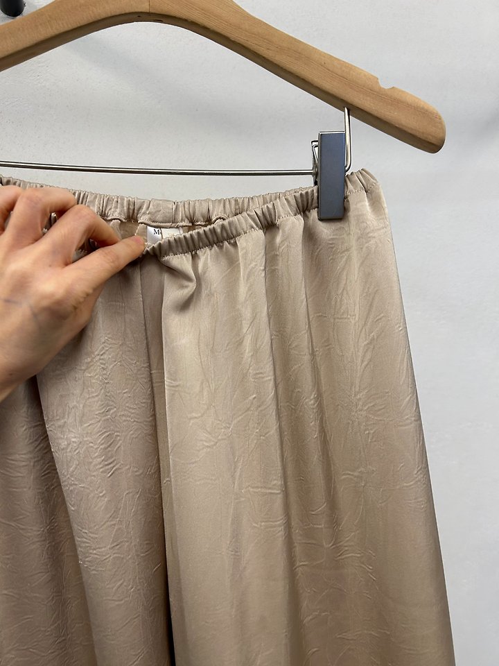 Merry J - Korean Women Fashion - #womensfashion - Crack Satin Pants - 8