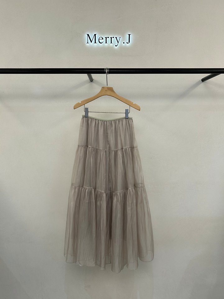 Merry J - Korean Women Fashion - #womensfashion - Ella Organza Tiered Skirt - 10