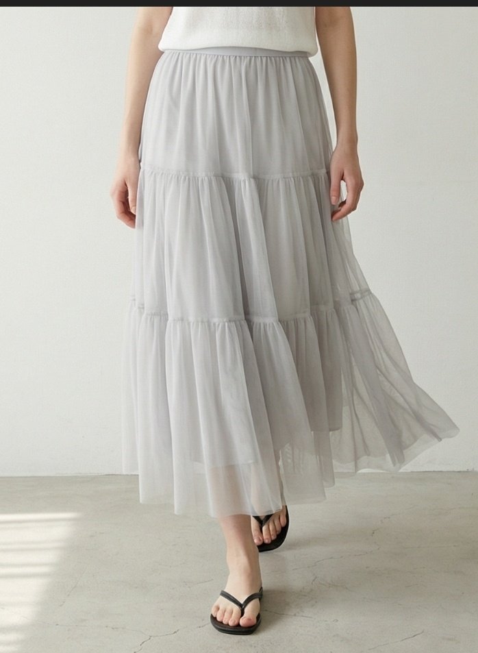 Merry J - Korean Women Fashion - #womensfashion - Ella Organza Tiered Skirt - 6
