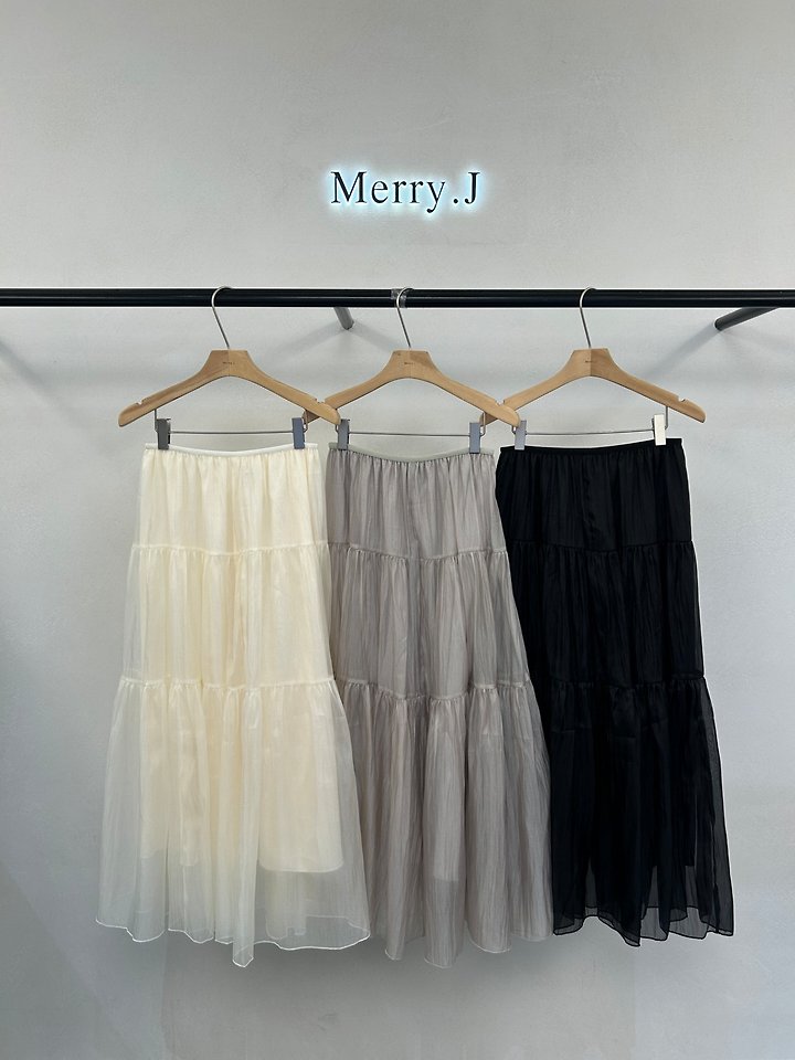 Merry J - Korean Women Fashion - #womensfashion - Ella Organza Tiered Skirt - 8